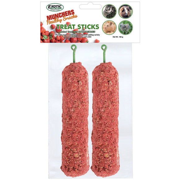 Exotic Nutrition Strawberry Treat Sticks (3.5 - 6.24 oz)