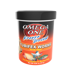 Omega One Freeze Dried Tubifex Worms (0.85 oz)