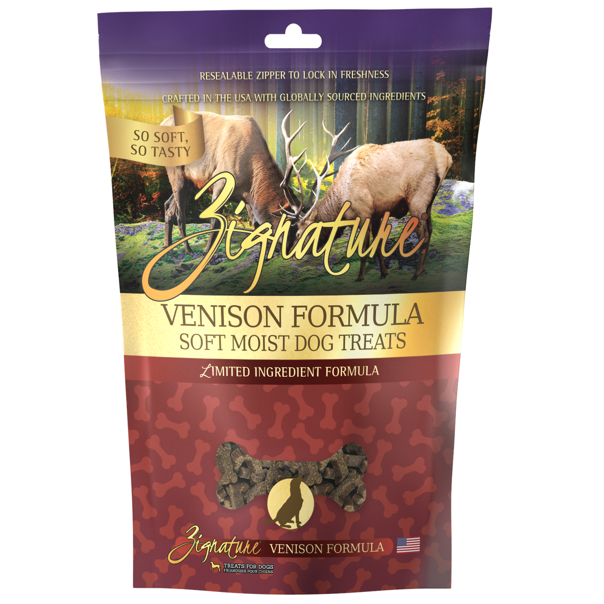 Zignature Soft Moist Dog Treats Venison Formula Winchester VA