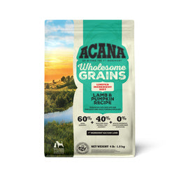 ACANA Wholesome Grains Limited Ingredient Diet Lamb & Pumpkin Recipe Dog Food