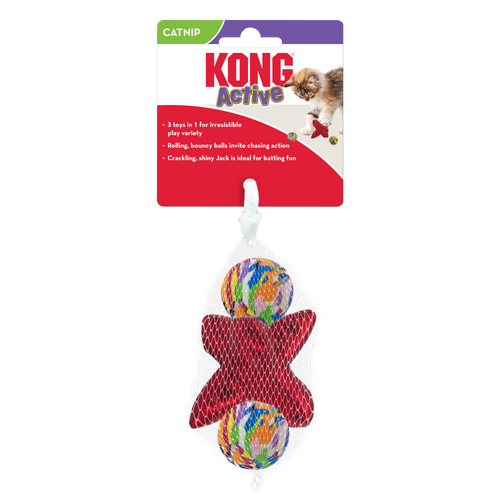 KONG Active Jacks Cat Toys (3 Pk - All Sizes)