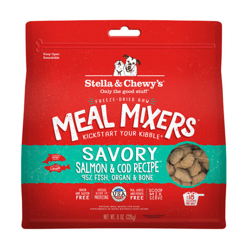 Stella & Chewy's Freeze-Dried Raw Meal Mixers Dog Food Topper - Savory Salmon & Cod Recipe