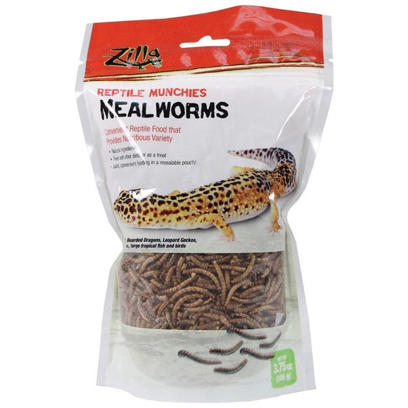 Zilla Reptile Munchies Mealworms (0.5 oz Trial)