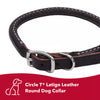 Coastal Pet Products Circle T Latigo Leather Round Dog Collar (Brown)