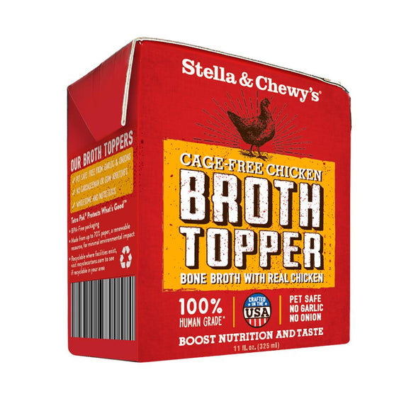 Stella & Chewy's Cage Free Chicken Broth Food Topper for Dogs