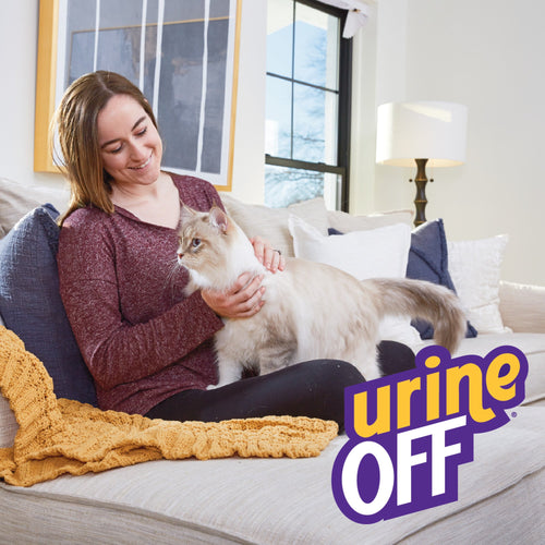 Urine Off Cat & Kitten Formula With Hard Surface Sprayer & Carpet Applicator Cap (16 Oz)