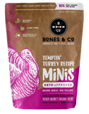 Bones & Co. Temptin' Turkey Recipe Raw Frozen Mini Patties Dog Food