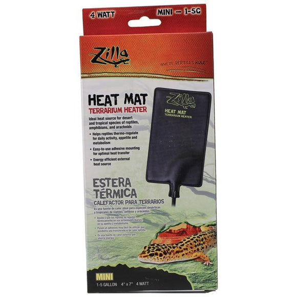 ZILLA Terrarium Heat Mat Reptile Heater, 4-watt 