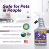 Urine Off Cat & Kitten Formula With Hard Surface Sprayer & Carpet Applicator Cap (16 Oz)